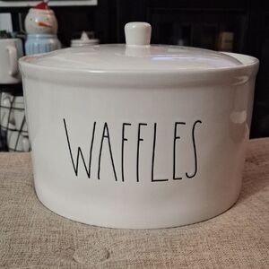 Rae Dunn Ceramic WAFFLES Warmer